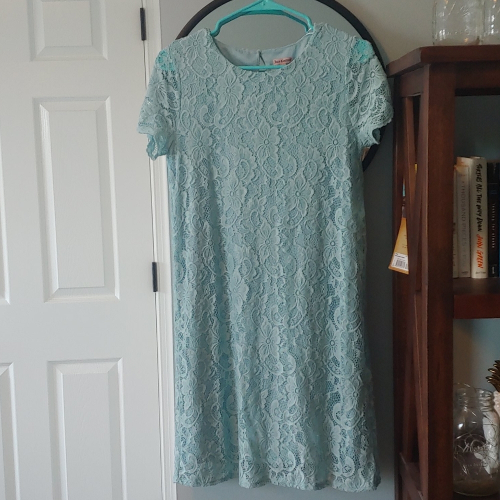 Bule lace dress